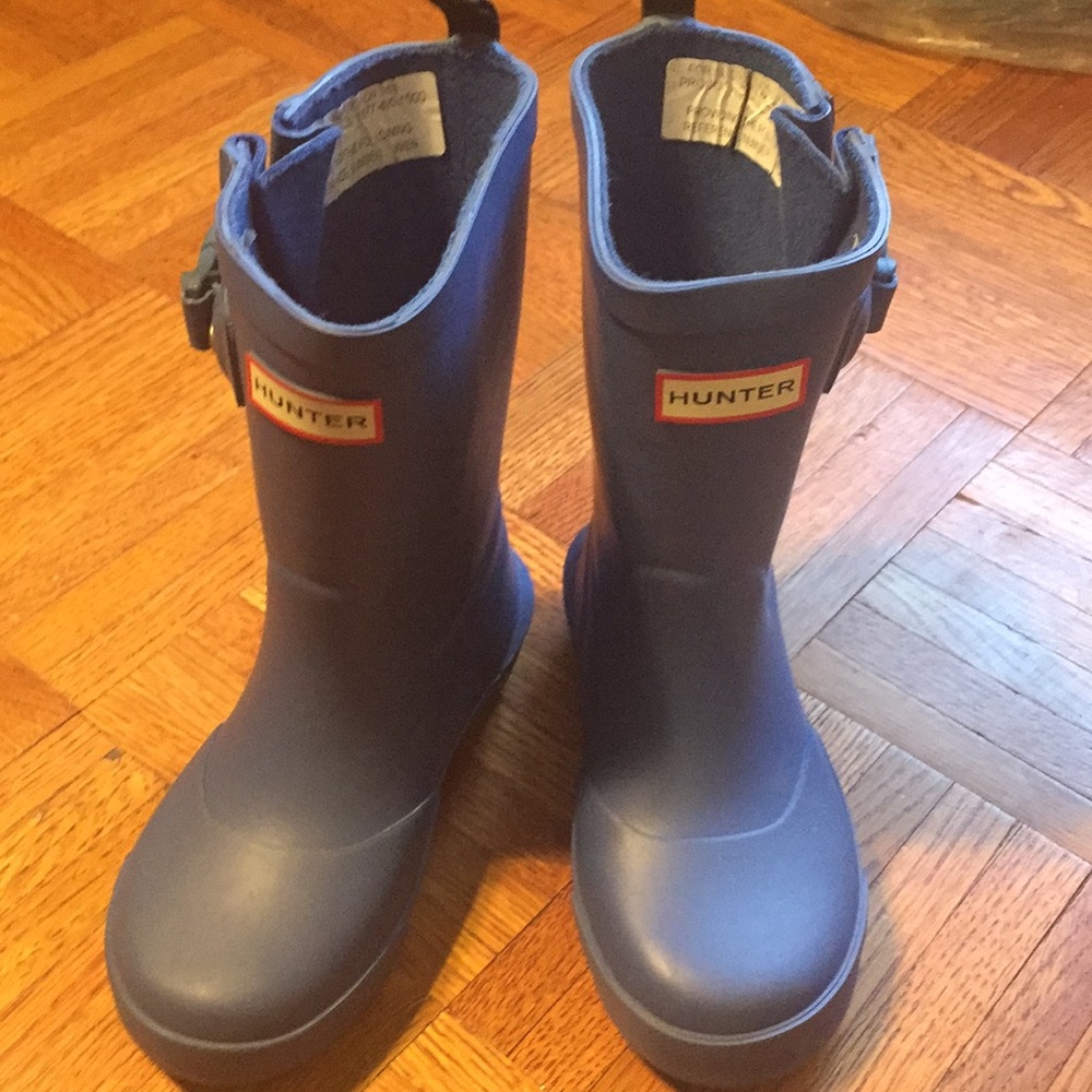 Hunter boots blue